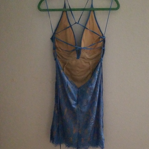 Blue Lace Dress - Picture 2 of 2